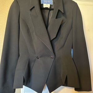 Thierry Mugler Black Structured Blazer